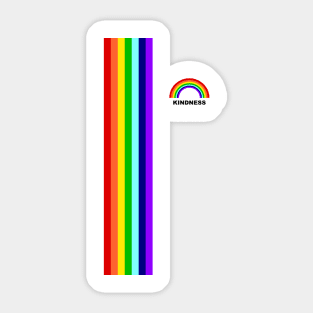 Rainbow of kindness Sticker